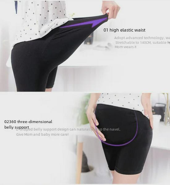 Umstands-Bauchweg-Shorts und Leggings mit hohem Bund für Frühling/Sommer