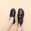 Fashion New Spring Women Shoes Low Top Round Head Loafers Waterproof Soft Leather Shoes Solid Color Versatile Casual Shoes Zapatos Mujer