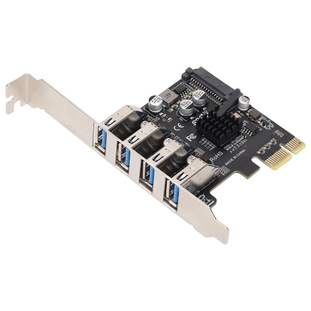 USB 3.0 PCIE Expansion Card PH64 2U4U VL805 Chip 5Gbps Transmission 4 Port USB Expansion Card for