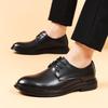 Men'S Leather Shoes Black Shoes Business Formal Wear Shoes Casual Soft Leather Shoes School Shoes For Mens JZ-1992