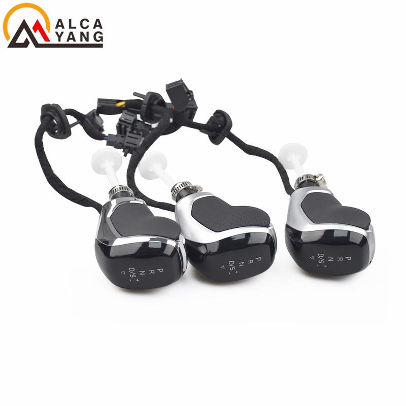 Electronic Shift Handle LED Gear Shift Knob for Golf MK6 MK7 Passat B7 B8 Tiguan MK2 Skoda Octavia Seat Alcantara White Light