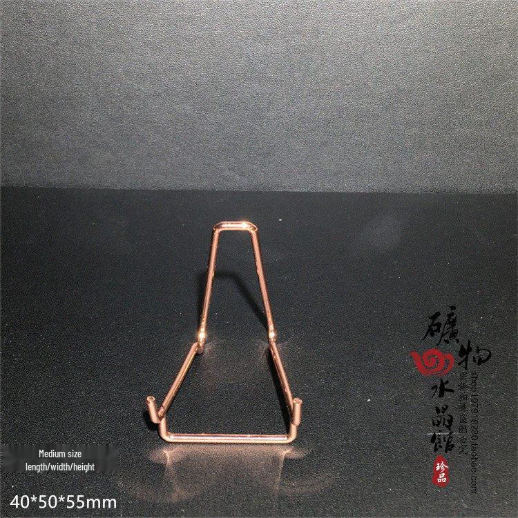 Crystal Stone Metal Bracket Alloy Display Shelf Decor