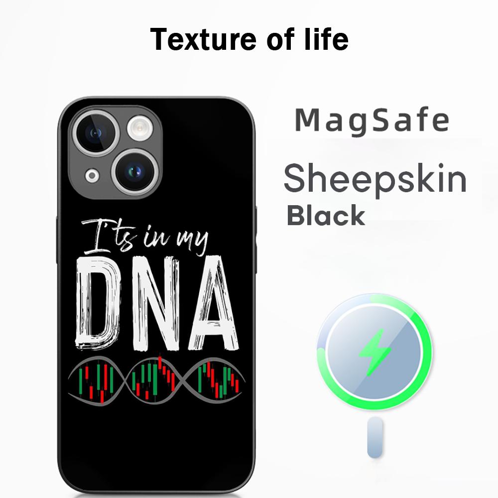 S-stock fashion pattern lucky design Phone Case For iPhone 17 16 15 14 13 12 Plus Pro Max High-end Luxury Magsafe Sheepskin