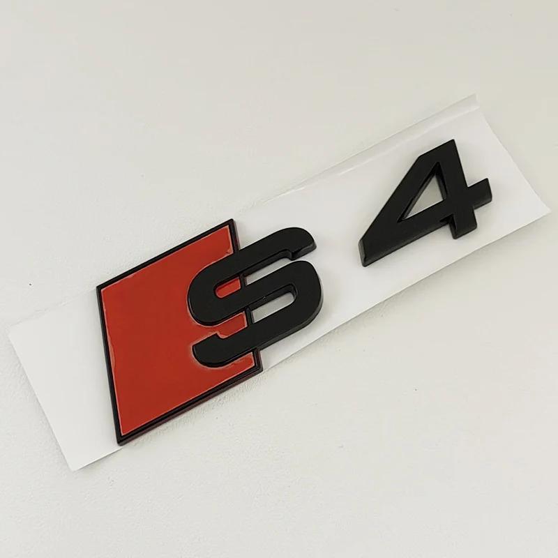 2026 3D ABS Chrome Black Emblem Car Trunk Badge Sticker For Audi 8Y 8P 8V B6 B8 B9 8T C4 C6 C7 C8 S3 S4 S5 S6 S7 S8 Accessories
