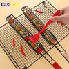 Outdoor Holzgriff Grill Käfig Camping Fleisch und Gemüse Grill Net Rack Picknick Grill Werkzeuge