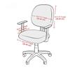 Stretch Covers For A 2-Piece Computer Chair Jacquard Cover For Swivel Office Chairs Cover For Computer Chair With Armrests