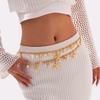 2025 Sexy Double Layer Charm Sea Starfish Waist Belly Chain Women New Summer Beach Conch Shell Pearl Body Chain Jewelry Gifts