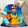 Pikachu Trainer Celebration Blanket Soft & Cozy Perfect for Office Bedding Livingroom for All Seasons Modern Unique Gift for Family and Friends Campin