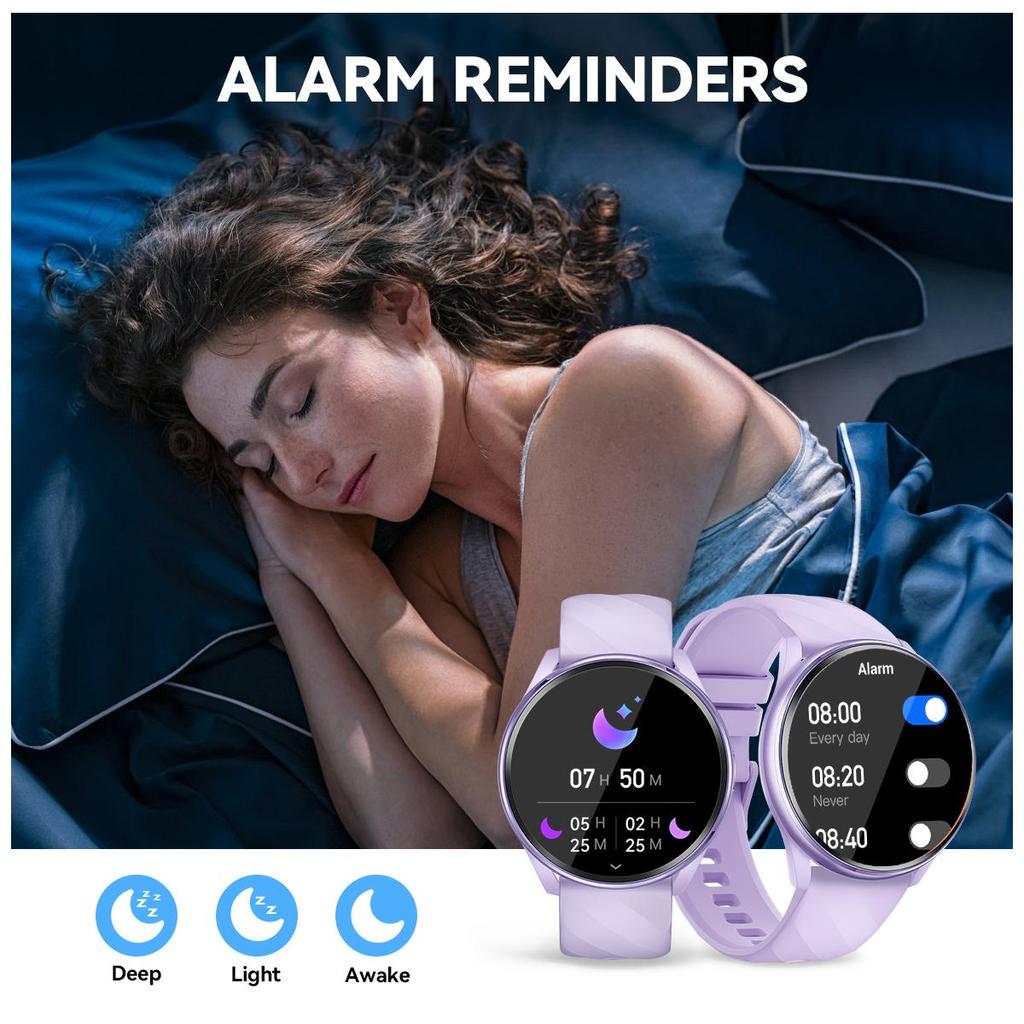 Waterproof Rugged Outdoor Smart Watch Flashlight Watch Unisex Fitness Tracker Touch Screen Heart Rate Monitor