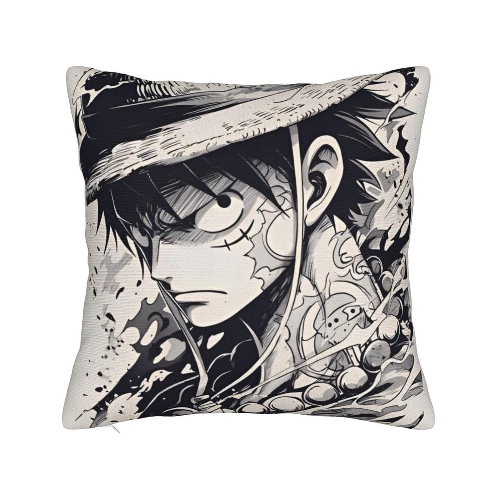 Luffy Anime Square Pillow Case Cushion Covers Awesome Polyester Decorative Throw Pillow Case Cover for Home x