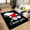 Snoopy Cartoon Anime Carpet for Living Room Bedroom Rug Kids Door Unslip Floor Mat Birthday Gift Photography Props Alfombra Rug