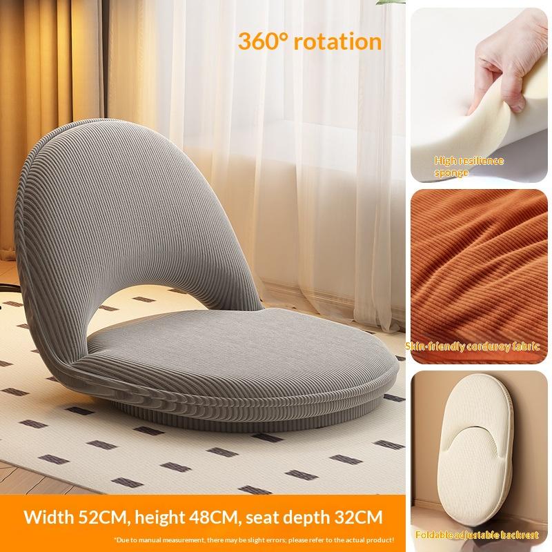 Versatile Tatami Floor Cushion Chair Foldable Lazy Sofa with Backrest for Sitting Sleeping on Bed Windowsill