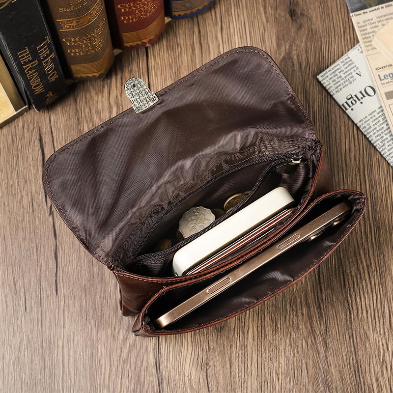 CONTACT'S Genuine Leather New Style Men's Waist Bag for 6.9 Inch Mobile Phone FRID Wallet Card Holder Male Belt Pack Phone Pounch