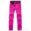 Womens Fleece Lined Softshell Pants Hiking Climbing Camping Outdoor Winter Wear Loose Fit Windproof Breathable