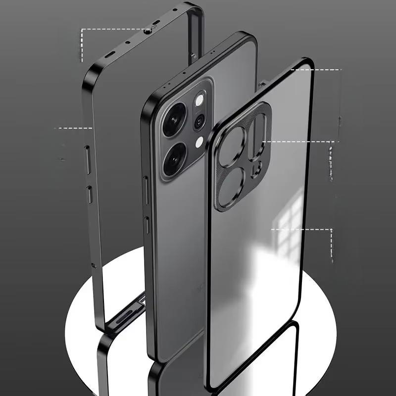 For OPPO Reno 14 Pro Aluminium Alloy Metal Frame Case For OPPO Reno14 Pro Protect Heat Dissipation Shell Phone Cover Bumper