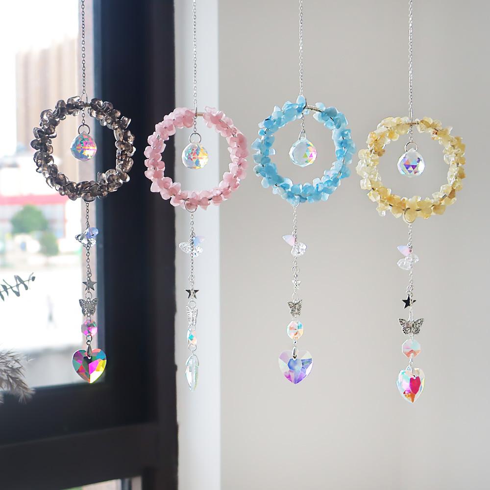 Super Quality Crystal Suncatcher Various Crystal Round Suncacther Car Hanging Carystal Dreamcatcher Perfect Gift
