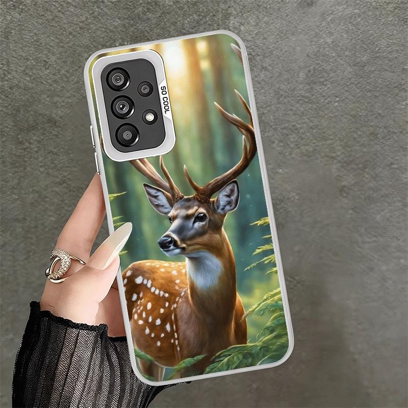 

Sika Deer Elk Animal Soft Phone Case for Samsung A17 A16 A15 A14 A13 A57 A56 A55 A54 A53 A37 A36 A35 A34 A33 A26 A25 A24 A23 A52 Samsung A36
