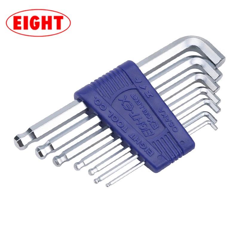 EIGHT TTR-S7 Metric Hex Key Wrench Set (7-Piece) 1.5-6mm