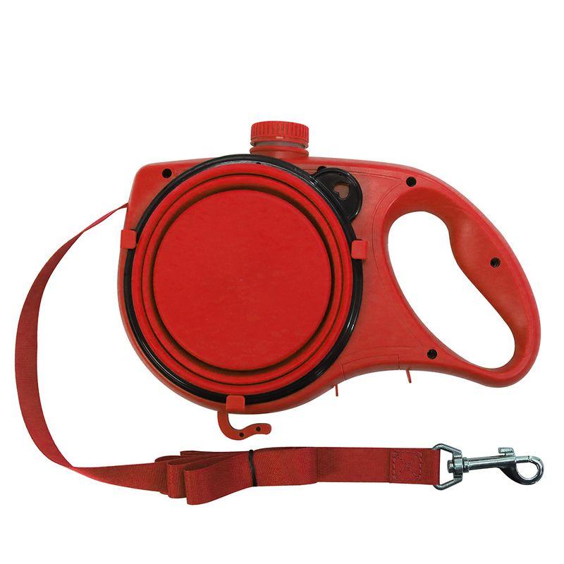 

Cross-Border Pet Supplies with Water Kettle Pet Hand Holding Rope Dog Leash Three-in-One Multifunctional Pet Hand Holding Rope One size Red