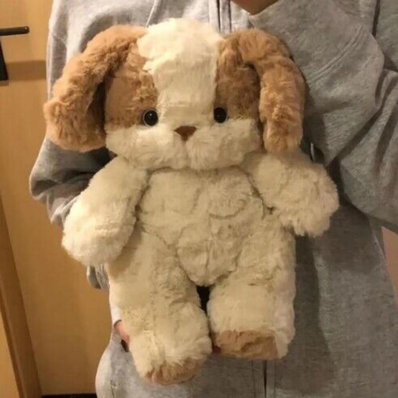 Bib Rabbit Dog Plush Toy Kids Gift For Sleeping Comfort Realistic Animal Decor