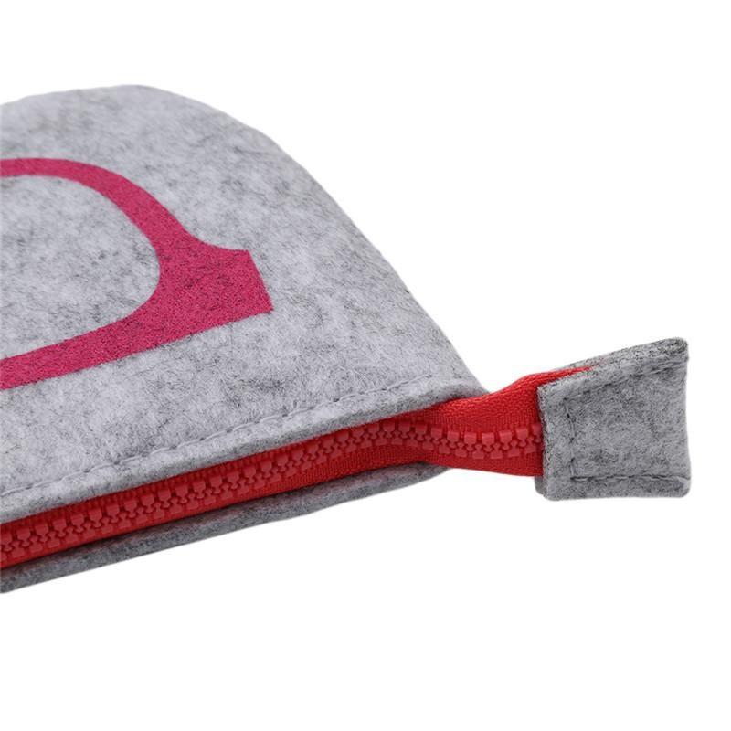 Exquisite Wool Felt Cloth Women Cosmetic Bag