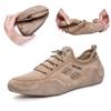 Spring and summer new 2021 men's shoes breathable men's casual leather shoes octopus beanie shoes genuine leather Korean version of sports trendy shoe