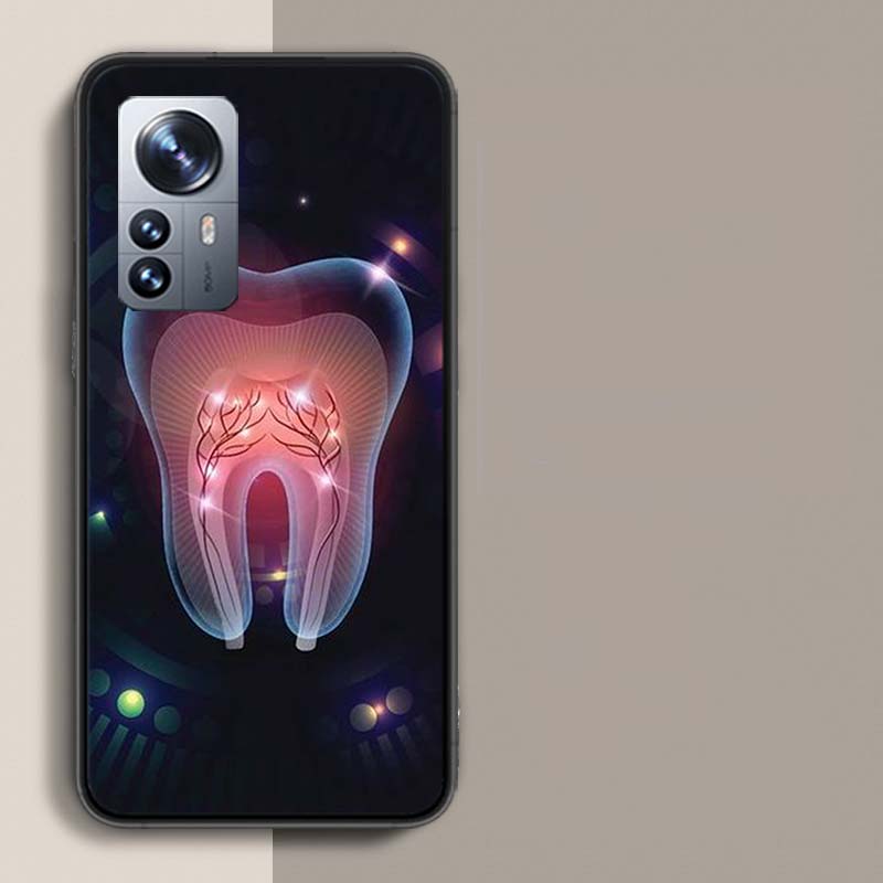 Dentist Tooth Pattern Phone Case For Xiaomi Poco X3 NFC X4 GT M3 M4 M5 M5S X7 X6 X5 F6 Pro F5 F4 Mi F3 F2 Cover TPU Capa Coque C