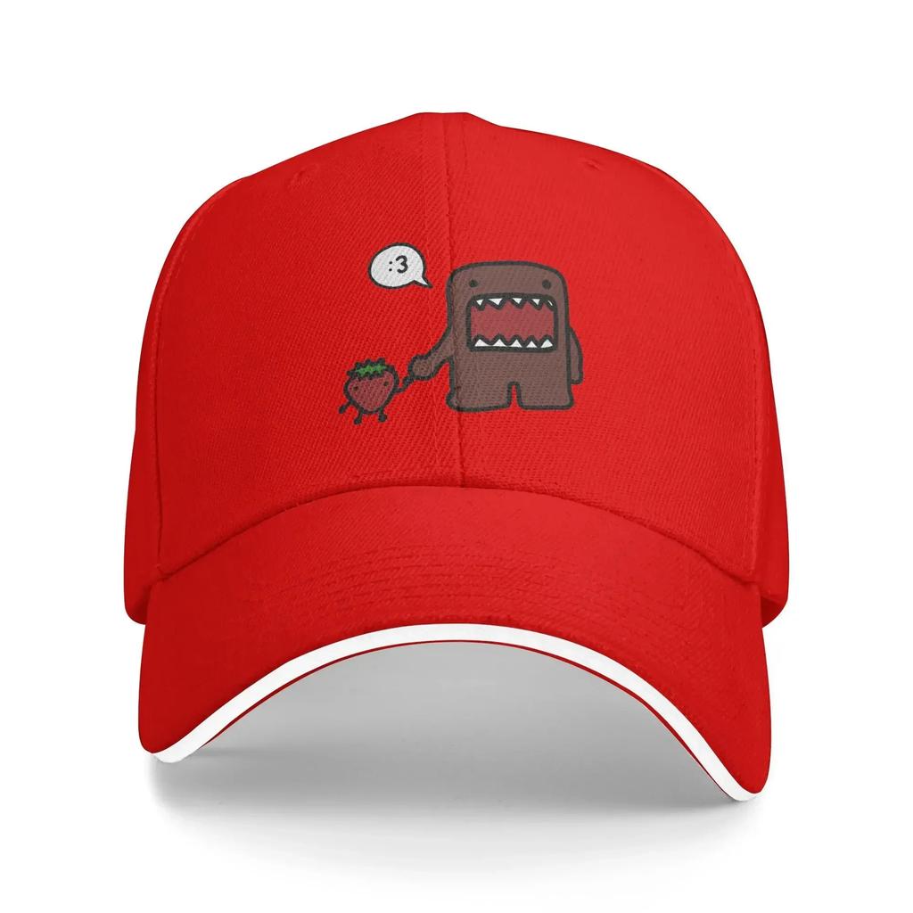 Summer Casual Baseball Cap Domo Kun Running Hippie Hip Hop Hats For Unisex Women Sun Visor  Fitted Retro Snapback Cap