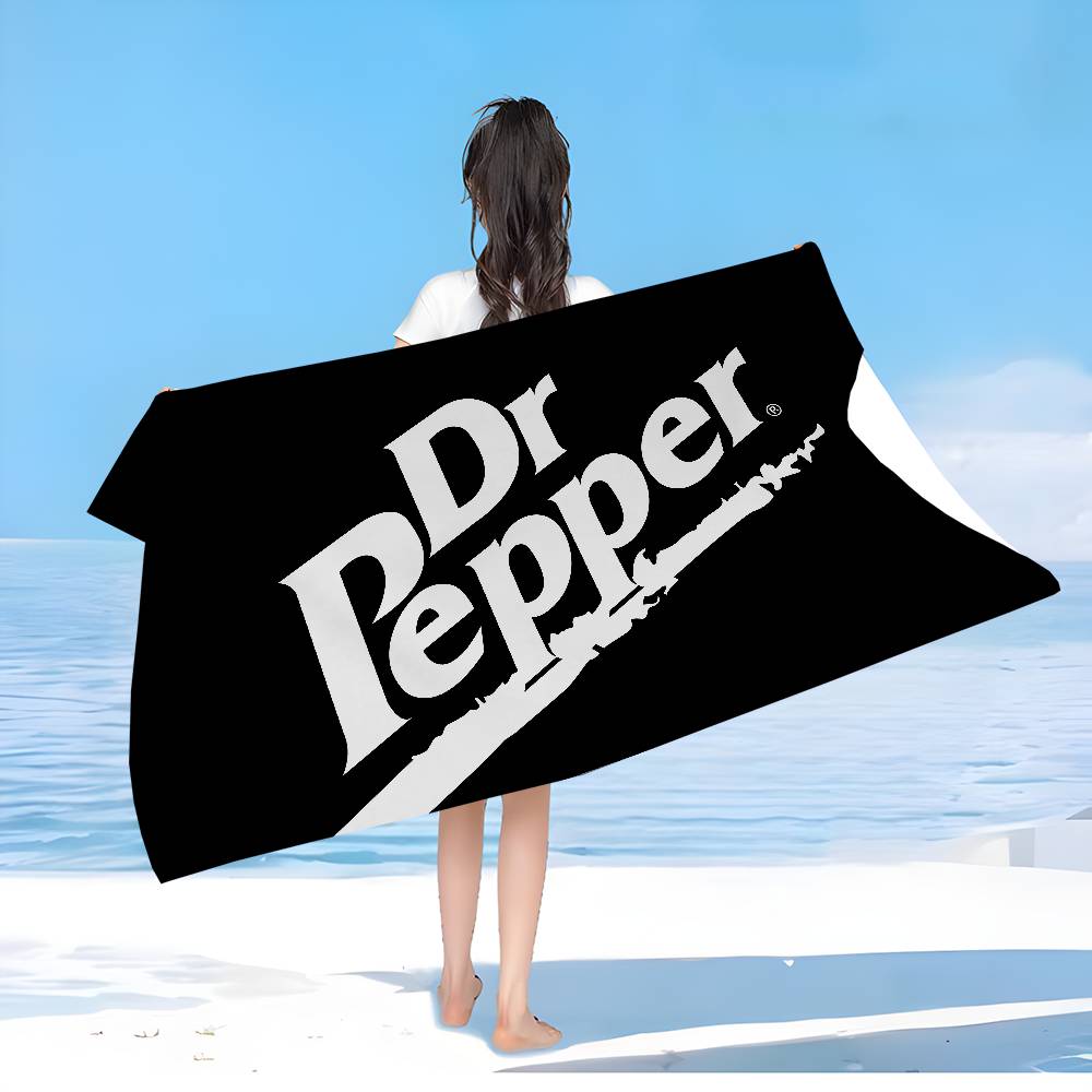 D-Dr P-Pepper Cartoon Microfiber Blanket Quick Drying Beach Towels Oversized Printing Super Absorbent Pool Towel Blanket