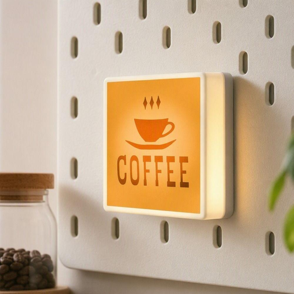 Aimant de réfrigérateur de café lumineux à luminosité réglable  Objets de collection