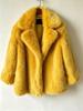 Autumn and winter new fur coat feeling suit collar imitation fox fur coat large size