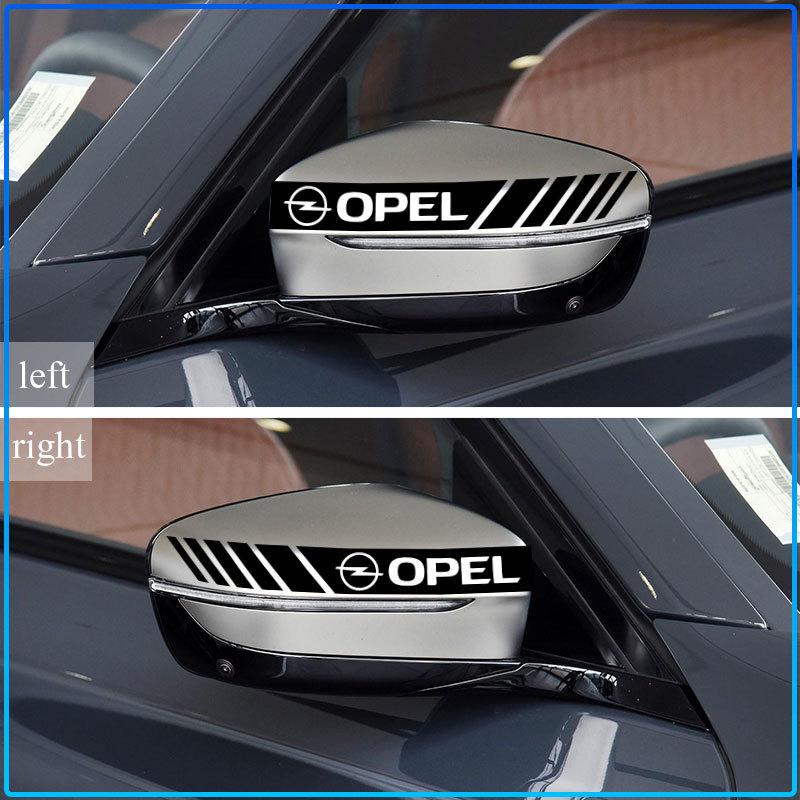 2Pc Car Rear View Mirror Sticker Auto Door Rear View Mirror 3D Sticker Decal For Opel Astra H G J Insignia Mokka Zafira Corsa Vectra B C D