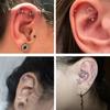 AOEDEJ 6-200P Silicone Piercing Healing Discs Anti Invagination Flexible Anti Hyperplasia for Earring Back No Pull Piercing Disc