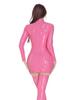 Sexy Women Pu Hollow Out Tight Pencil Dress Pvc Latex Faux Leather Shiny Micro Mini Dress Coslpay Maid Bodycon Dance Dress