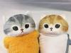 Swaddle Cat Big Plush Toy Mofusand Shark Cat Shrimp Cat Shrimp 30cm Approx.