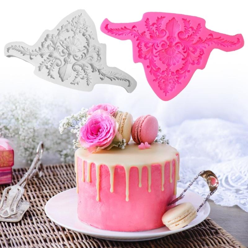 Efficient Food Grades Silicones Cake Decorating Tool With Embossing Edges Design T Dessert Border Shaping Tool