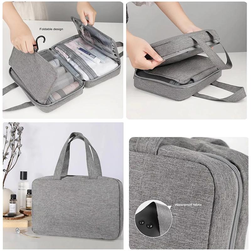 Large Capacity Toiletry Makeup Bag Cosmetic Storage Travel Hanging Washbag
