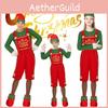 Entzückendes Weihnachtselfen Kostüm Für Kinder Und Erwachsene Weicher Stoff Cosplay Outfit