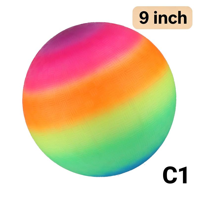 Easy to Inflate Rubber Kickball Bouncy Playground Ball for Kids Backyard School Holiday Family Fun Games