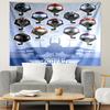 Top Gun Print Tapestry, Lightweight Wall Hanging, for Bedroom, Dorm, Living Room, Home Art Decor, Birthday Christmas Gift for Friends