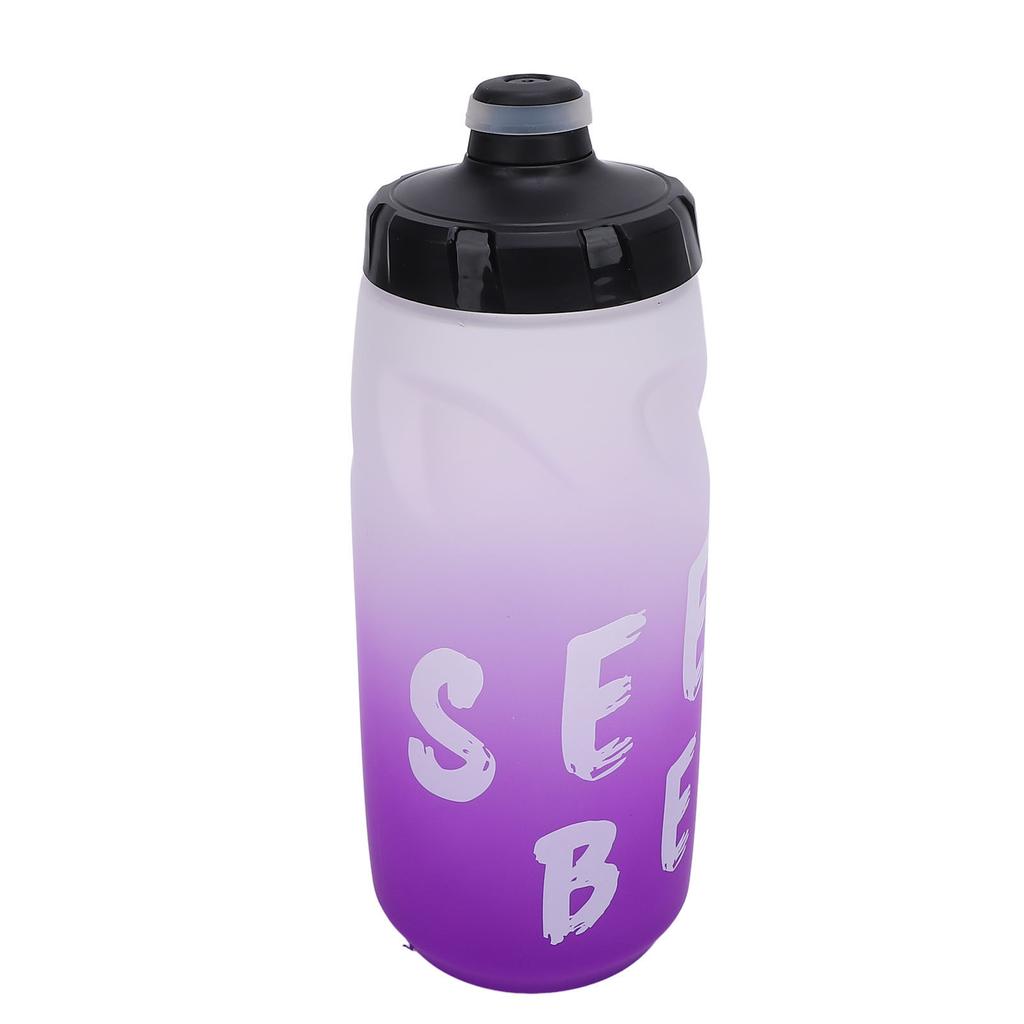 Cycling Water Bottle 650ml PP5 TPE Leak Proof Squeeze Water Bottle with Silicone Dust Cover for