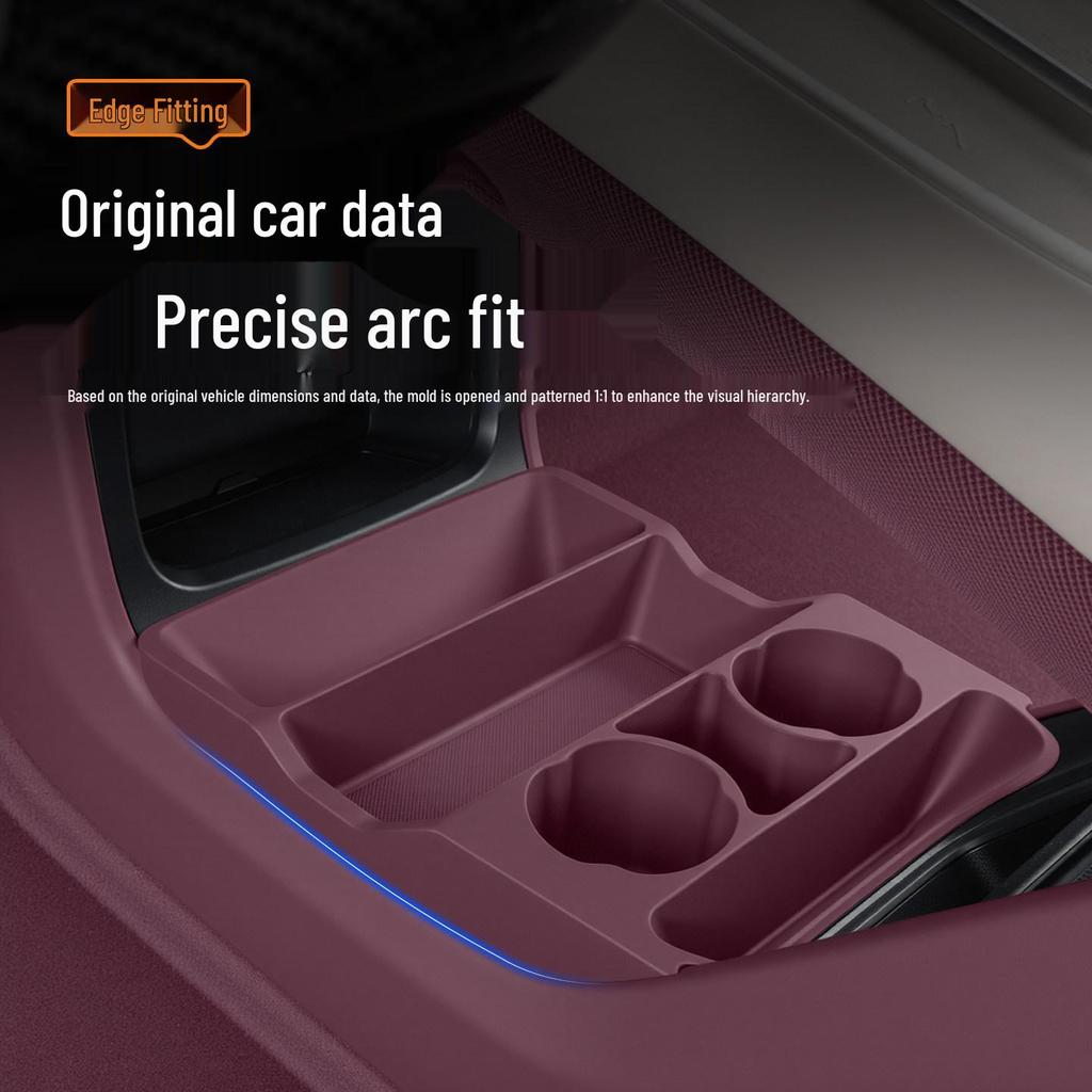 Compatible Xiaomi YU7 Double Layer Car Cup Holder Armrest Organizer