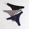 Seamless Panties for Women Ice Silk G-strings Thongs Smooth Skin-friendly Women's Underwear Comfort Solid Tanga Sexy Mujer