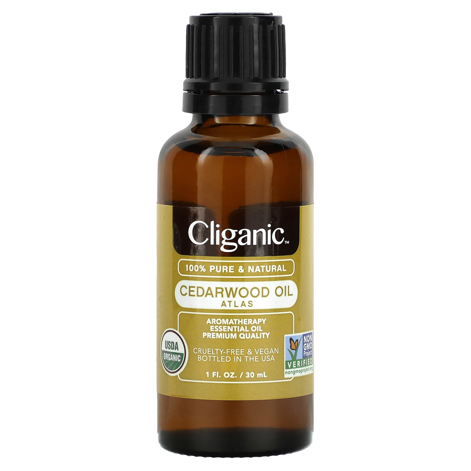 

Cliganic, 100% чиста ефірна олія, кедрова олія, 1 рідка унція (30 мл)