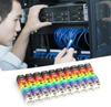 Plastic cable marker label EC-0 Wire Marker Number 0 to 9 Cable Size1.5 sqmm Colored PVC cable markers insulation marker