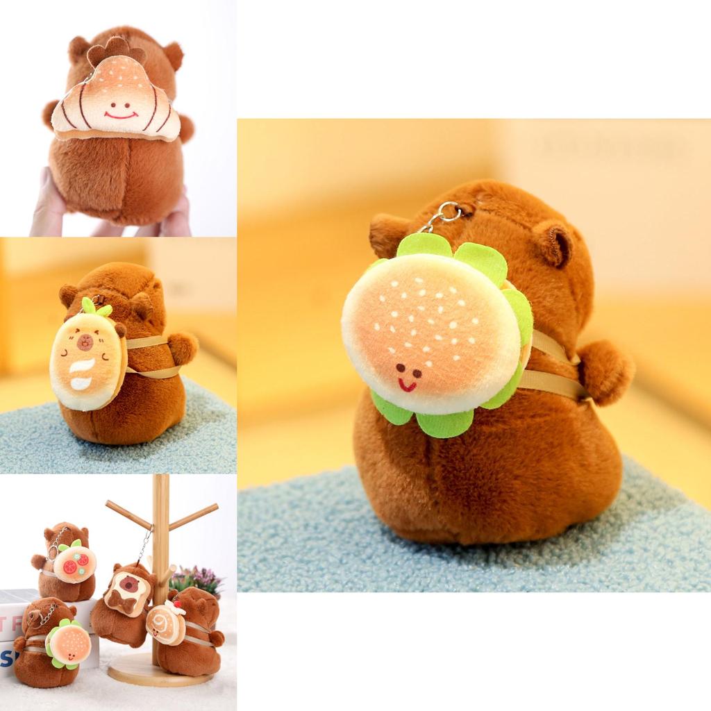 Capybara Soft Plush Doll Keychain With Pp Cotton Filling For Collectors And Gifts