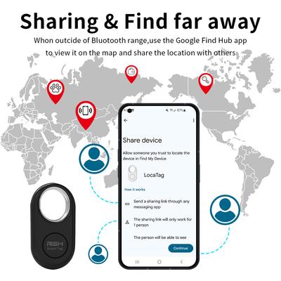 RSH 4 buc. Trackere de Securitate pentru Samsung Finder Funcționează cu Android Google Find Hub Portofel Mașină Etichetă Anti-pierdere Alerte Localizator Rapid