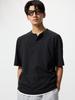 Dry Waffle Henley Neck T
