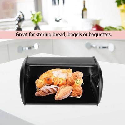 Brotdose Brothalter Große Kapazität Edelstahl Brotkasten Halter Behälter Küche Aufbewahrungsorganisator Brotaufbewahrungsbox