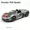NEW 1/24 Porsche 918 Spyder Supercar Lee Alloy Model Car Toy Diecasts Casting Sound and Light Car Toys for Children Vehicle